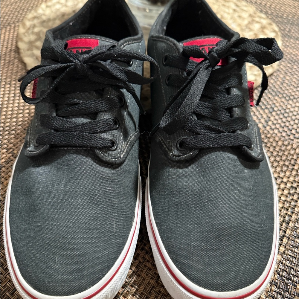 Vans Black and Red Men's Sneakers - Picture 3 of 6